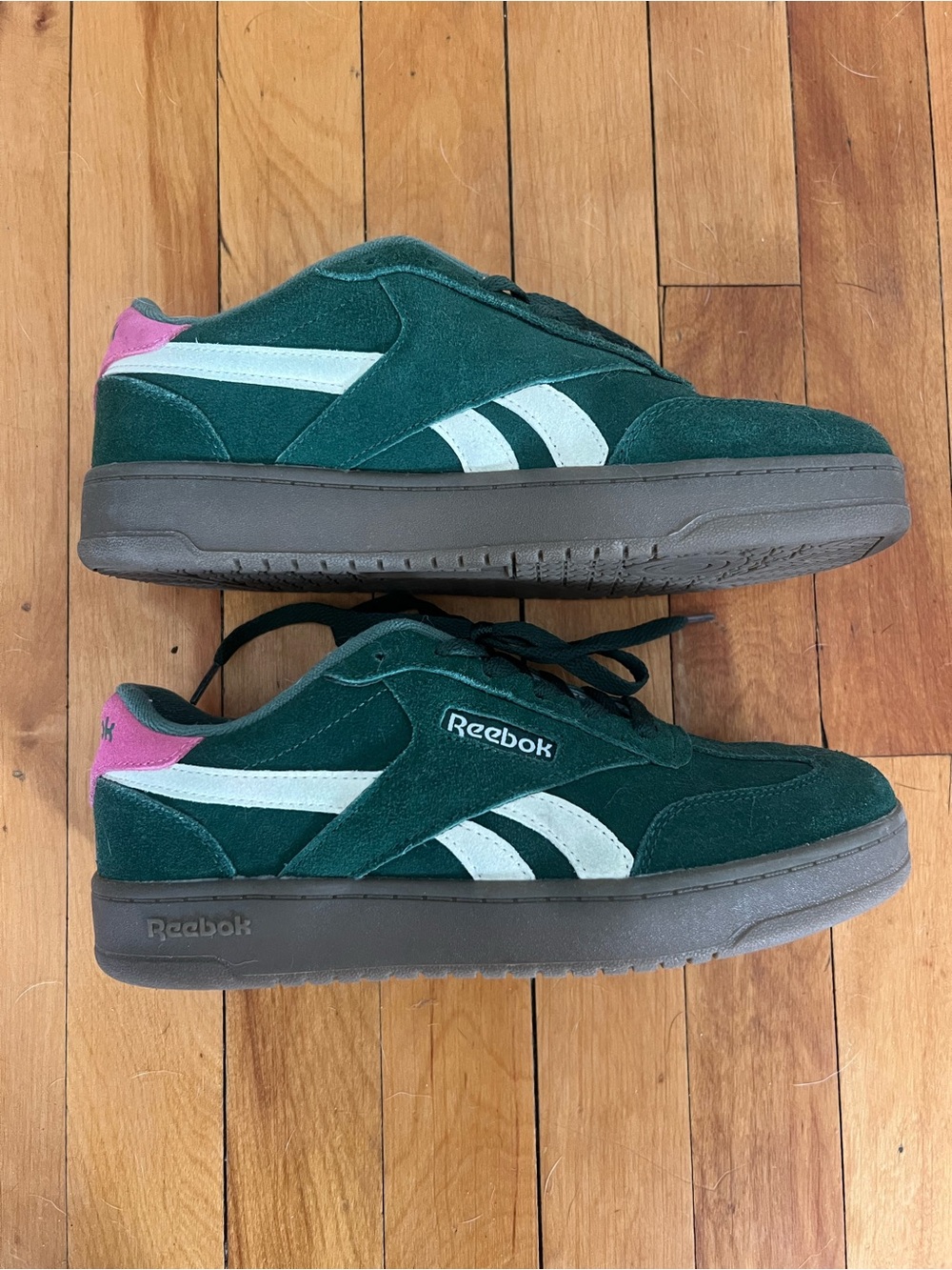 Reebok Women’s Green Suede Sneakers